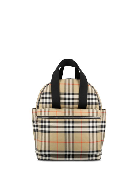  Burberry Kids Checked-pattern Backpack - Neutrals 