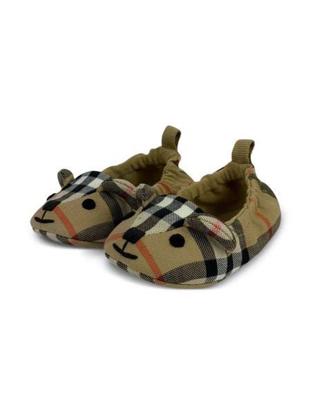  Burberry Kids Checked Pre-walkers - Neutrals 