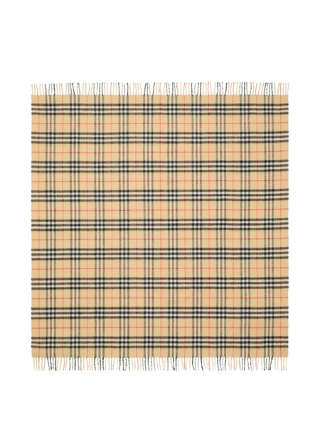  Burberry Kids Checkered Blanket - Neutrals 