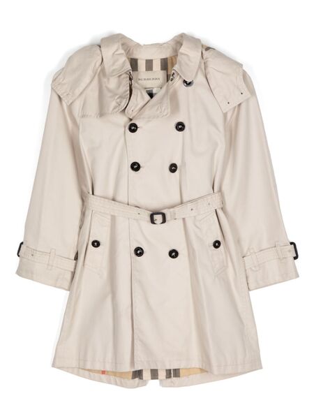  Burberry Kids Cotton Trench Coat - Neutrals 