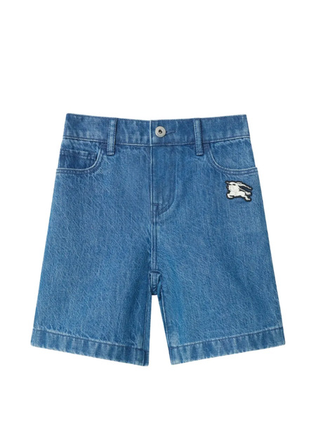  Burberry Kids Denim Shorts - Blue 