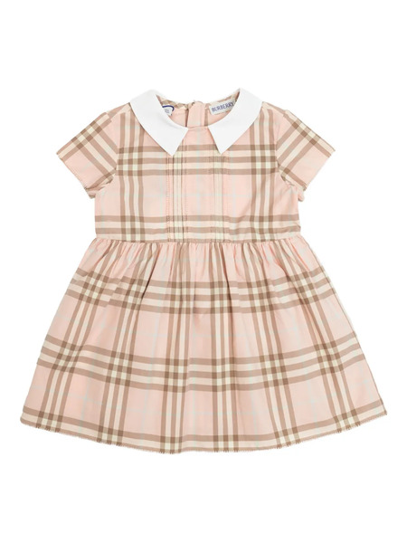  Burberry Kids Eadelle Check-pattern Dress - Pink 