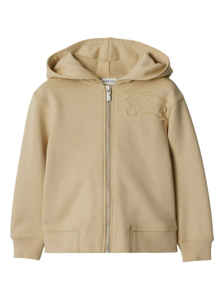  Burberry Kids Ekd Cotton Hoodie - Neutrals 