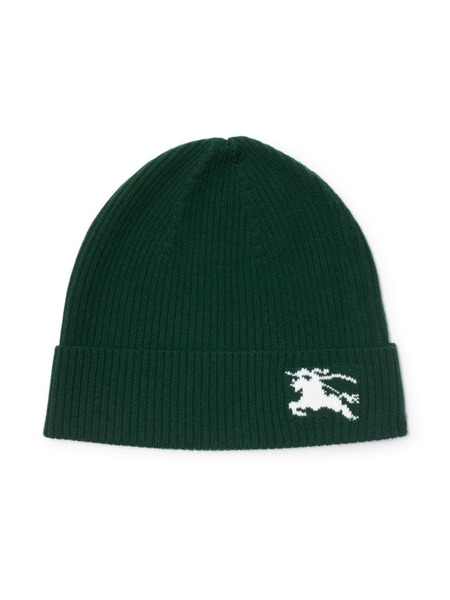  Burberry Kids Ekd-embroidered Beanie - Green 