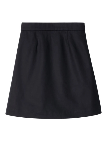  Burberry Kids Embroidered Pleated Skirt - Blue 