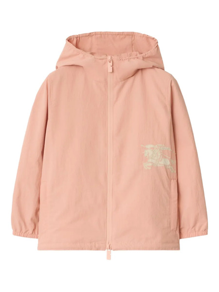  Burberry Kids Equestrian Knight Hooded Jacket - Pink 