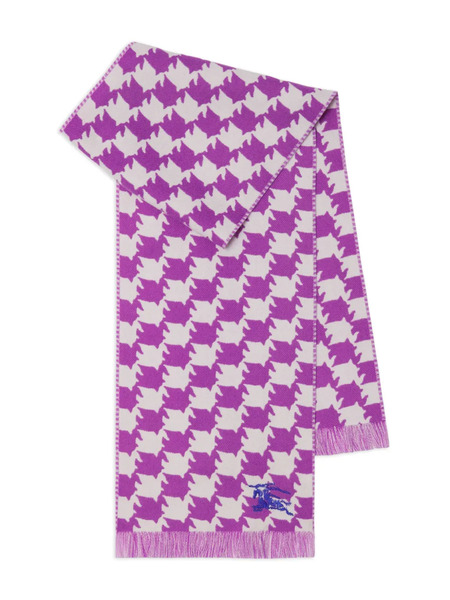  Burberry Kids Houndstooth Scarf - Pink 