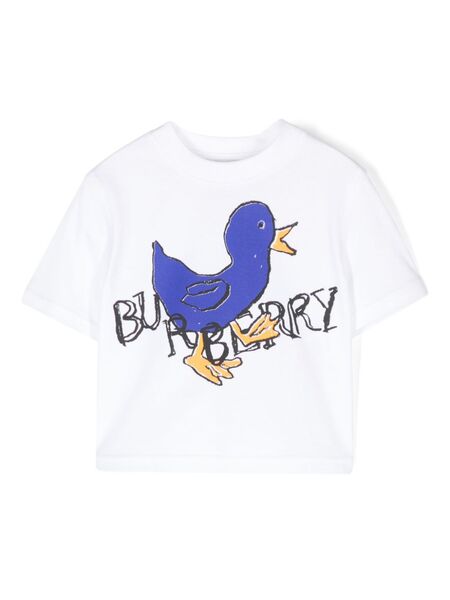  Burberry Kids Logo-print T-shirt - White 