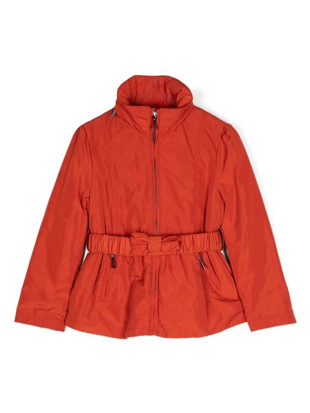  Burberry Kids Pleat Detailed Bomber Jacket - Red 