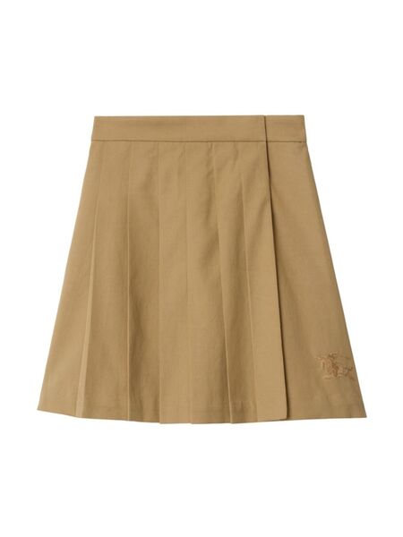  Burberry Kids Pleated Skirt - Brown 