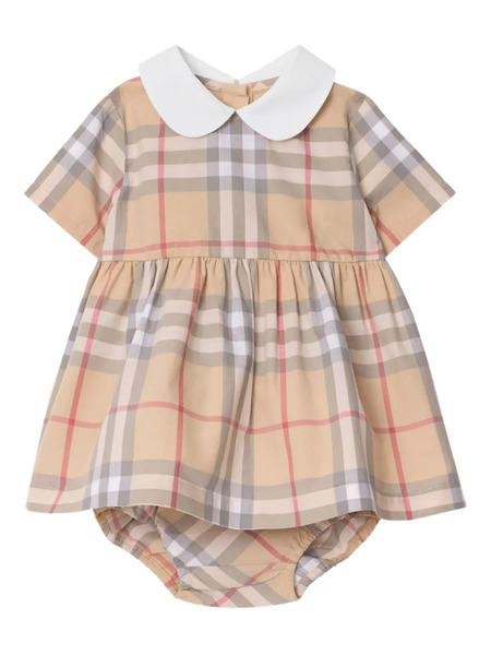  Burberry Kids Poplin Dress - Neutrals 