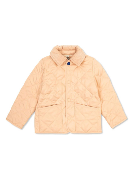  Burberry Kids Quilted Jacket - Pink 