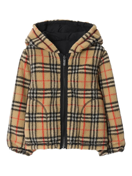  Burberry Kids Reversible Checked Jacket - Neutrals 