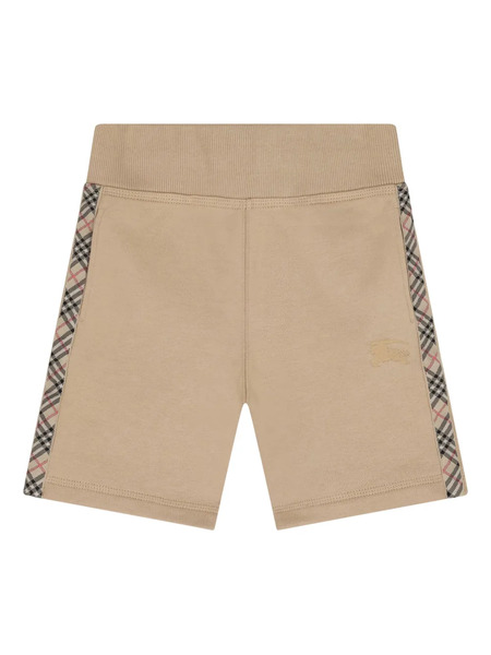  Burberry Kids Side-check Cotton Shorts - Neutrals 