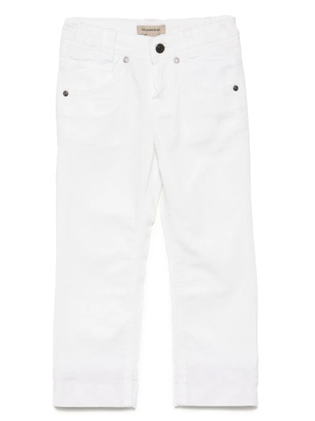  Burberry Kids Straight-leg Jeans - White 