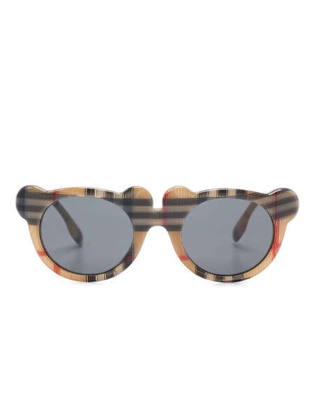  Burberry Kids Teddy Bear-frame Sunglasses - Brown 