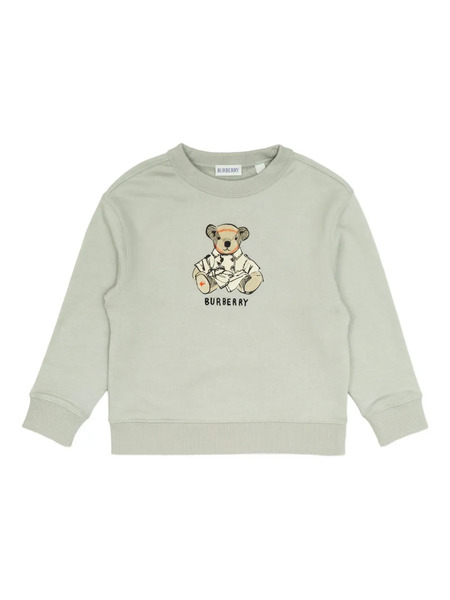 Burberry Kids Teddy-graphic Sweatshirt - Grey 