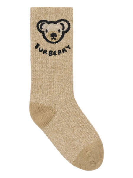  Burberry Kids Thomas Bear Socks - Neutrals 
