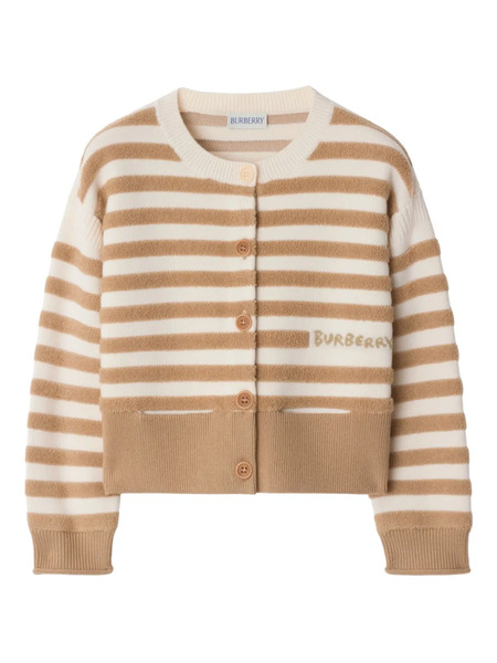  Burberry Kids Wool Cardigan - Neutrals 