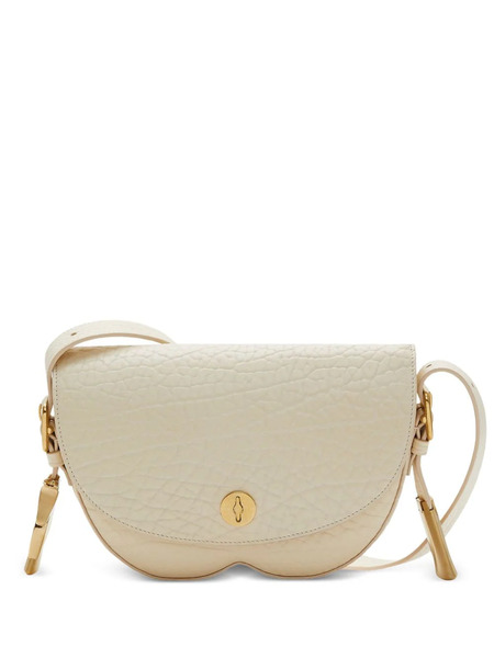  Burberry Leather Crossbody Saddle Bag - Neutrals 