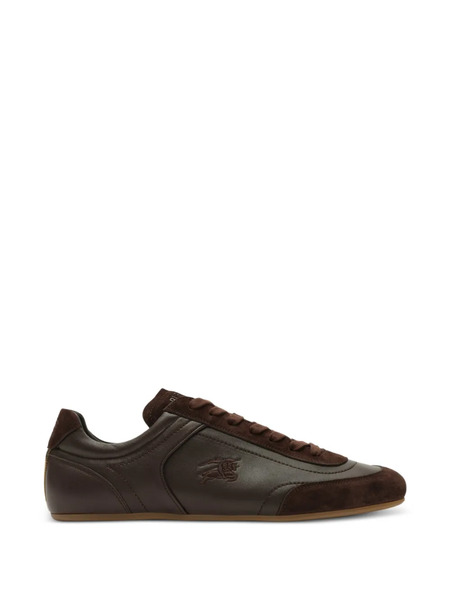  Burberry Leather Knight Runner Sneakers​ - Brown 