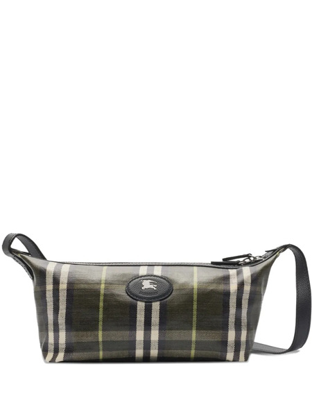  Burberry Logo-patch Shoulder Bag - Green 