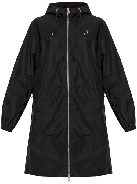  Burberry Logo-plaque Coat - Black 