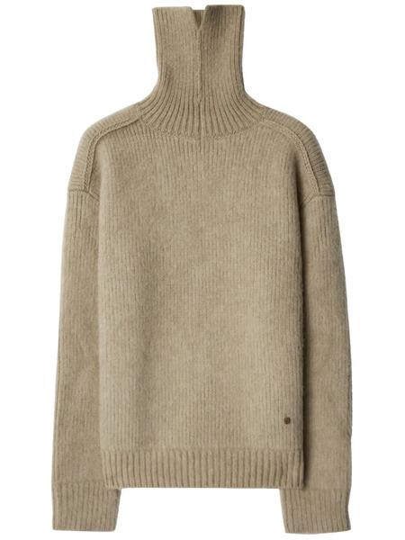  Burberry Logo-plaque Jumper - Neutrals 
