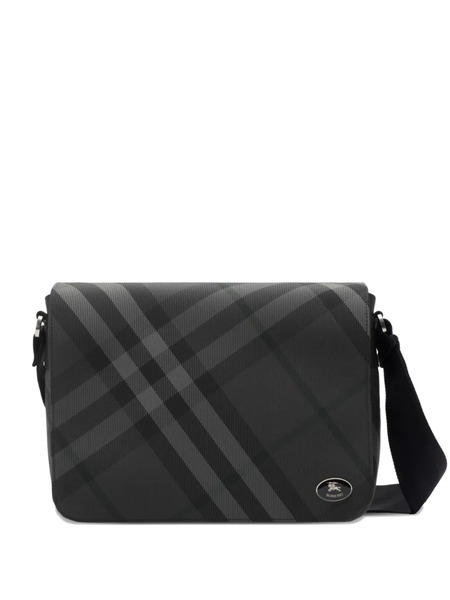  Burberry Logo-plaque Messenger Bag - Grey 