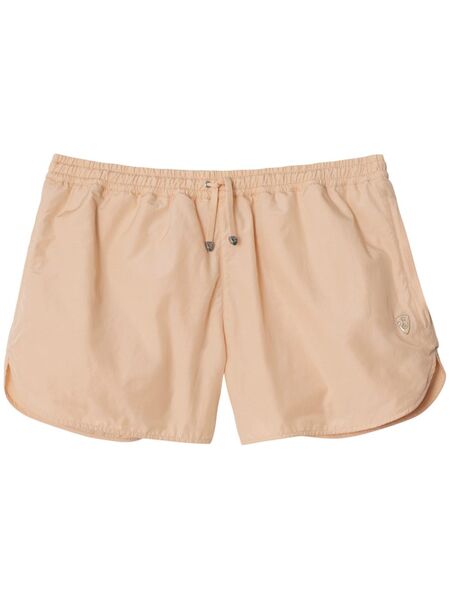  Burberry Logo-plaque Shorts - Neutrals 