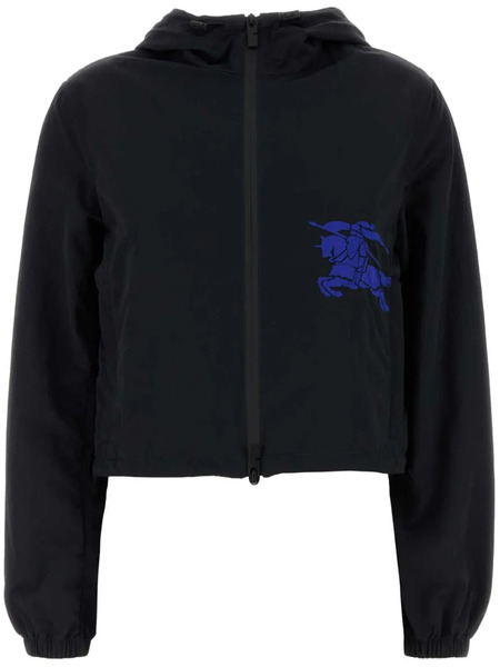  Burberry Nylon Hooded Jacket - Black 