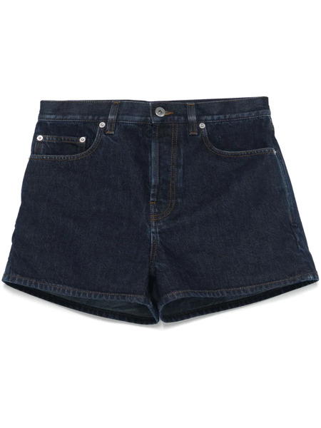  Burberry Patch-detail Denim Shorts - Blue 