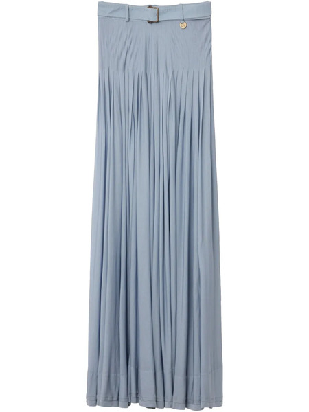  Burberry Pleated Maxi Skirt - Blue 