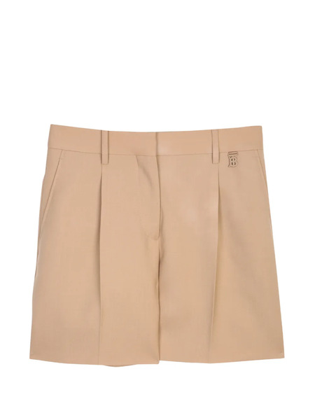  Burberry Pleated Shorts - Neutrals 