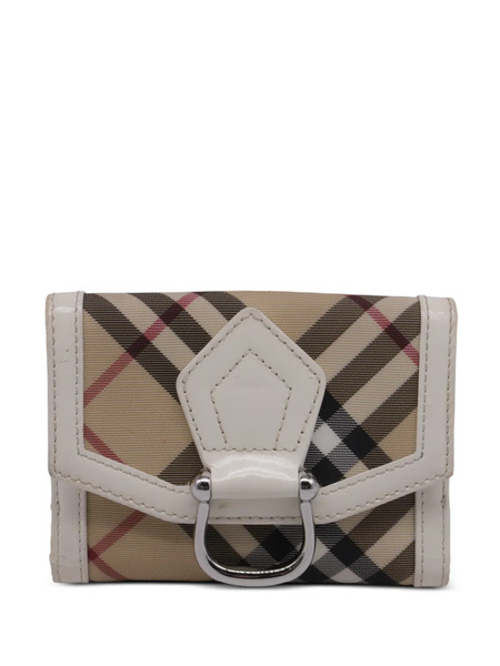  Burberry Pre-owned Check-pattern Wallet - Neutrals 