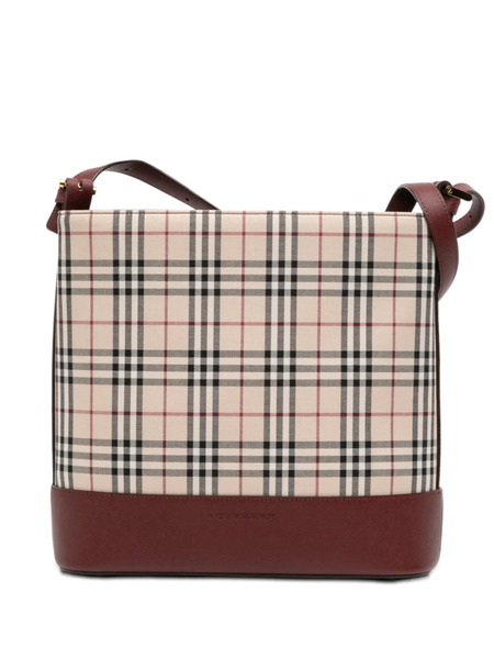  Burberry Pre-owned 2000-2017 House Check Canvas Shoulder Bag - Brown 