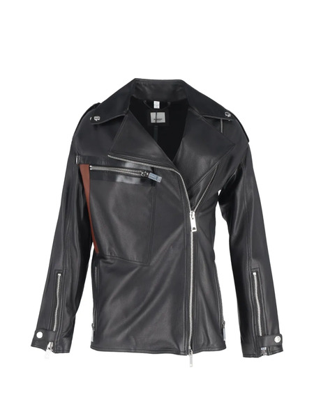  Burberry Pre-owned Leather Biker Jacket - Black 