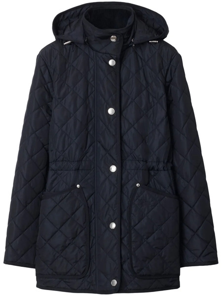  Burberry Quilted Jacket - Blue 