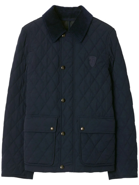  Burberry Quilted Jacket - Blue 