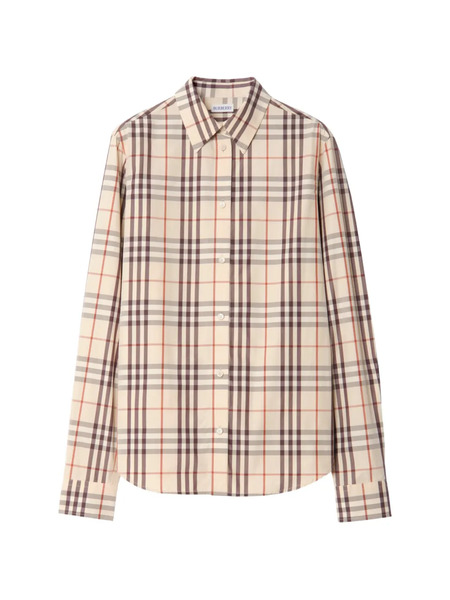  Burberry Regular Fit Check Cotton Shirt - Neutrals 