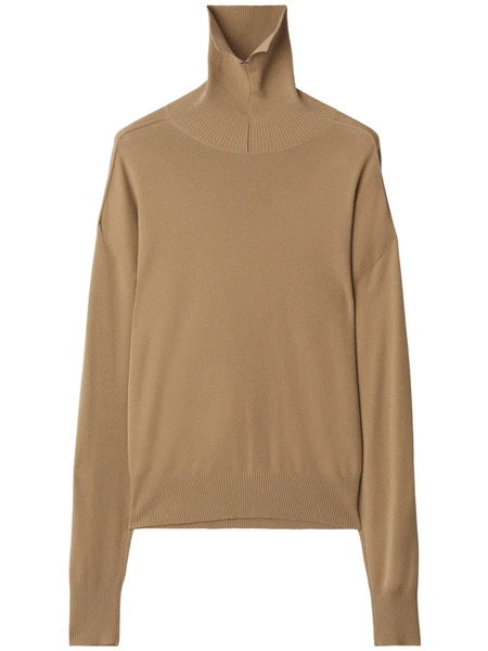  Burberry Roll-neck Wool Jumper - Neutrals 
