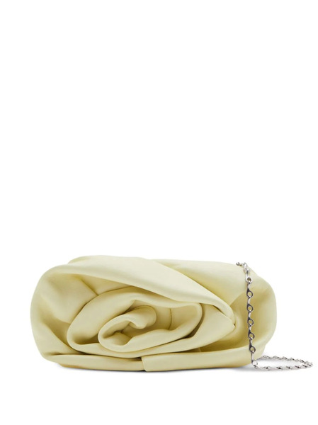  Burberry Rose Chain Leather Clutch Bag - Neutrals 