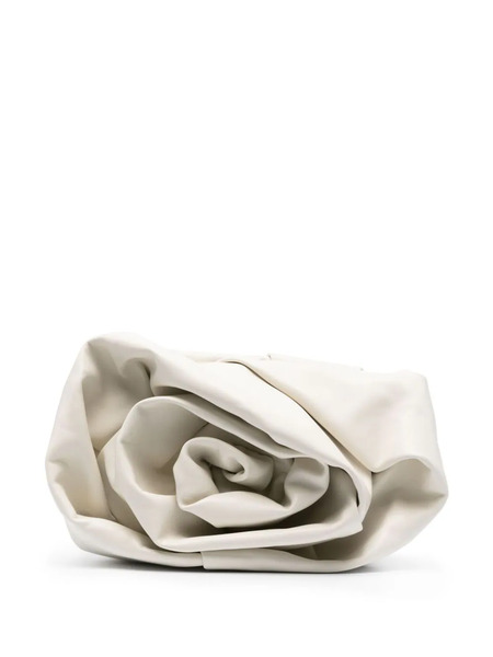  Burberry Rose Leather Clutch Bag - Neutrals 