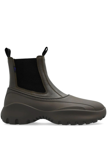  Burberry Round-toe Boots - Green 