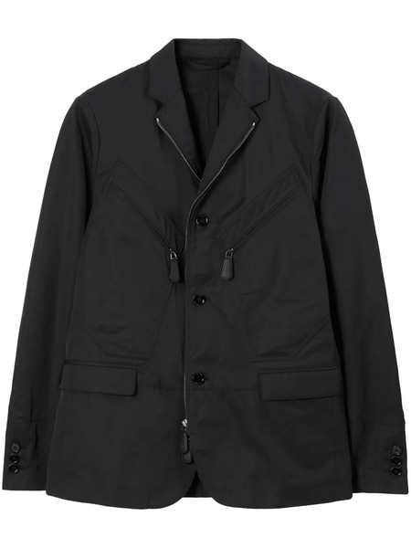  Burberry Satin-finish Tailored Jacket - Black 