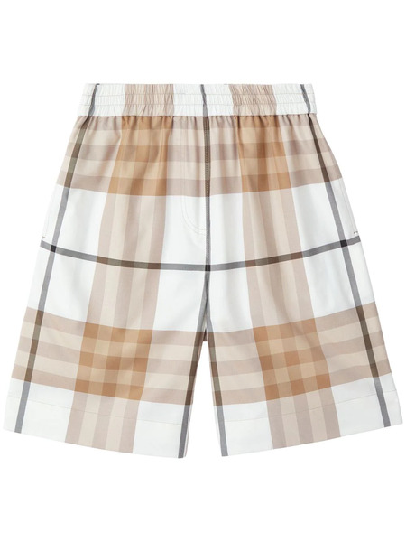 Burberry Signature Check-print Shorts - Neutrals 