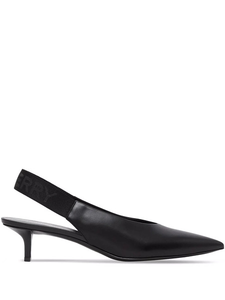  Burberry Slingback Point-toe Pumps - Black 