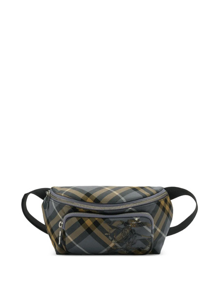  Burberry Small Check Belt Bag - Blue 