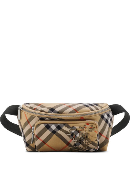  Burberry Small Checked Belt Bag - Neutrals 