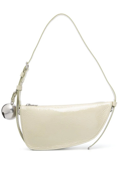  Burberry Small Shield Leather Shoulder Bag - Neutrals 